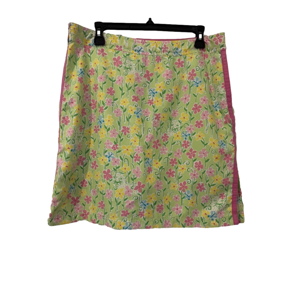 Lilly Pulitzer Skort Green Floral Size 14